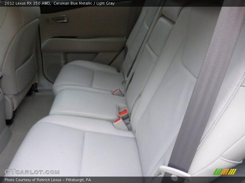 Cerulean Blue Metallic / Light Gray 2012 Lexus RX 350 AWD