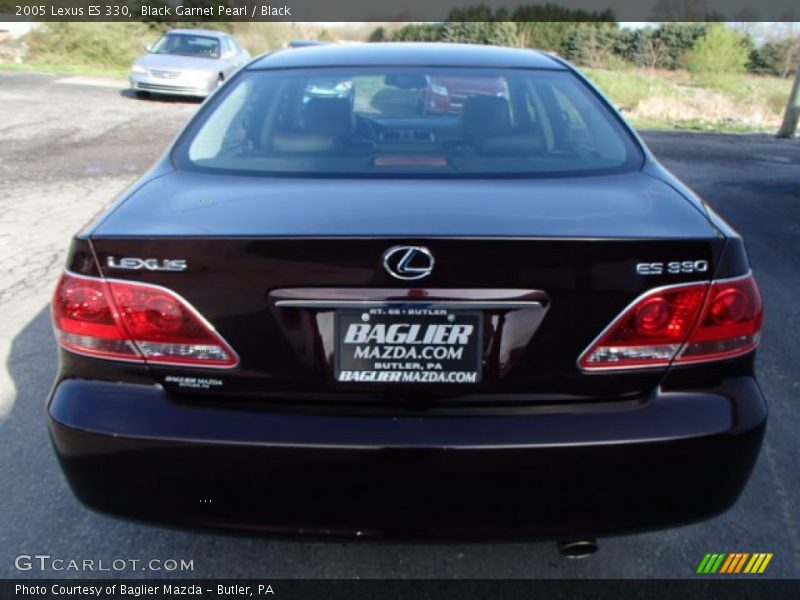 Black Garnet Pearl / Black 2005 Lexus ES 330