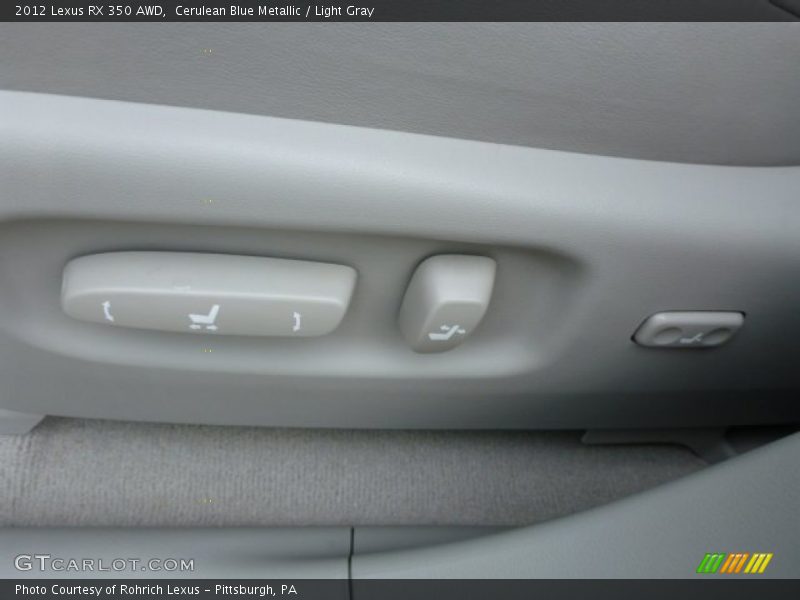 Cerulean Blue Metallic / Light Gray 2012 Lexus RX 350 AWD