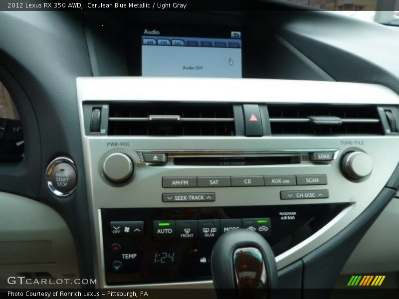 Controls of 2012 RX 350 AWD