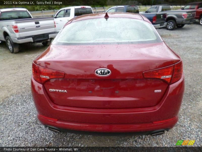Spicy Red / Beige 2011 Kia Optima LX