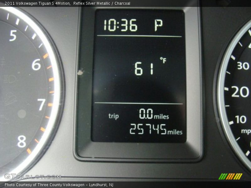 Reflex Silver Metallic / Charcoal 2011 Volkswagen Tiguan S 4Motion
