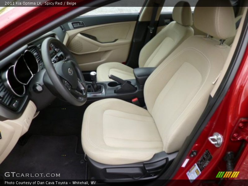 Spicy Red / Beige 2011 Kia Optima LX