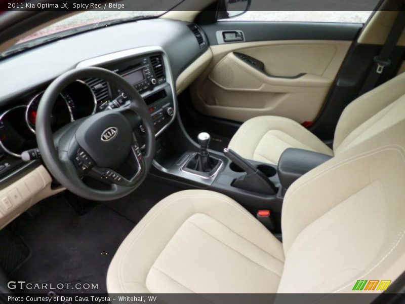 Spicy Red / Beige 2011 Kia Optima LX