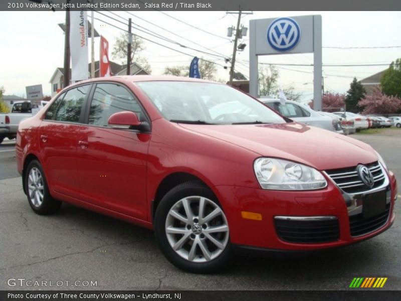 Salsa Red / Titan Black 2010 Volkswagen Jetta Limited Edition Sedan