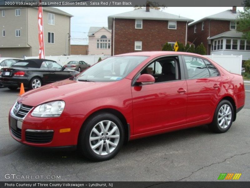 Salsa Red / Titan Black 2010 Volkswagen Jetta Limited Edition Sedan