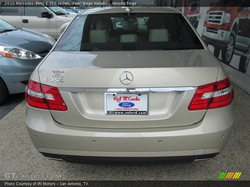 Pearl Beige Metallic / Almond Beige 2010 Mercedes-Benz E 350 Sedan