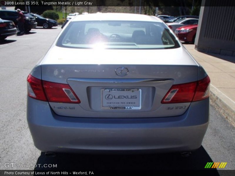 Tungsten Metallic / Light Gray 2008 Lexus ES 350