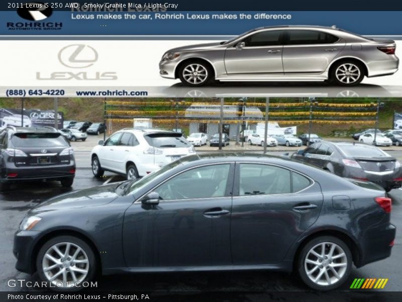 Smoky Granite Mica / Light Gray 2011 Lexus IS 250 AWD