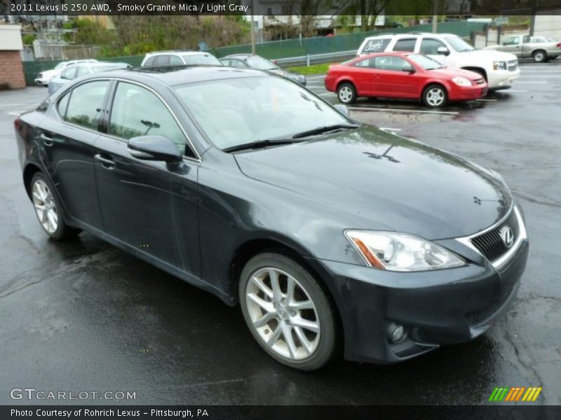 Smoky Granite Mica / Light Gray 2011 Lexus IS 250 AWD