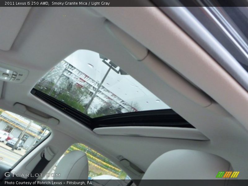 Smoky Granite Mica / Light Gray 2011 Lexus IS 250 AWD