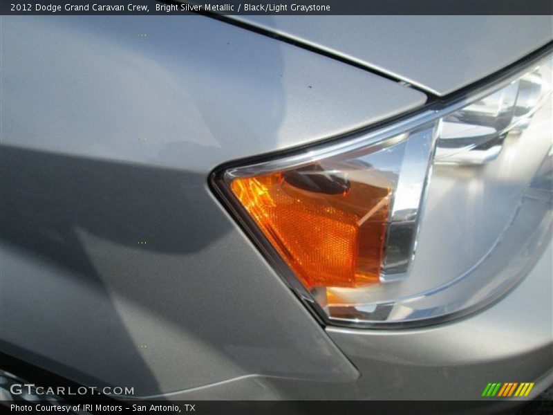 Bright Silver Metallic / Black/Light Graystone 2012 Dodge Grand Caravan Crew