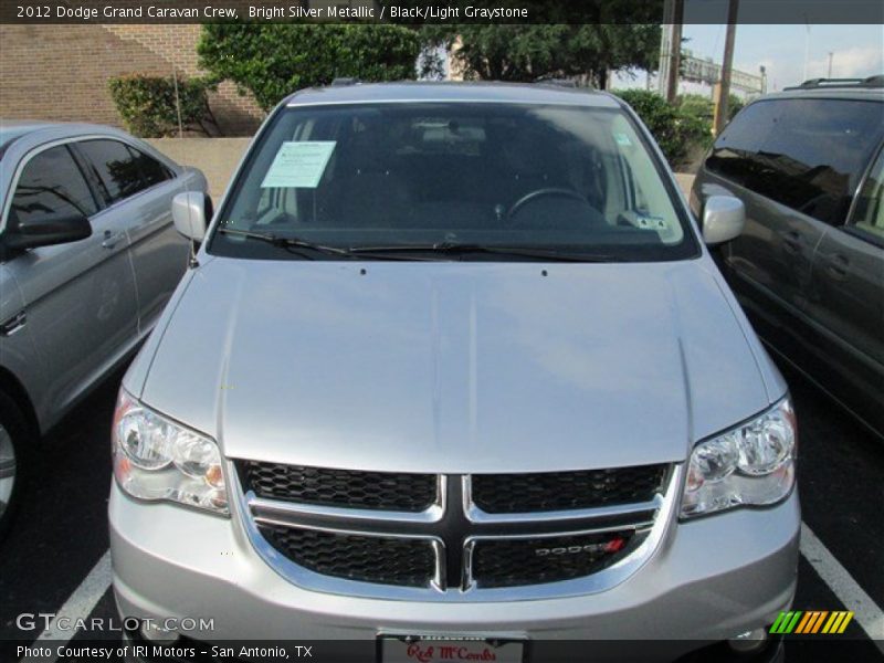 Bright Silver Metallic / Black/Light Graystone 2012 Dodge Grand Caravan Crew