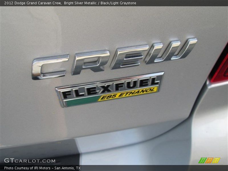Bright Silver Metallic / Black/Light Graystone 2012 Dodge Grand Caravan Crew