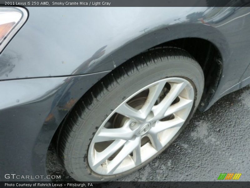Smoky Granite Mica / Light Gray 2011 Lexus IS 250 AWD