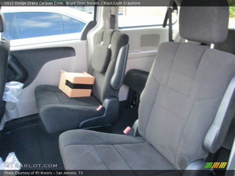 Bright Silver Metallic / Black/Light Graystone 2012 Dodge Grand Caravan Crew