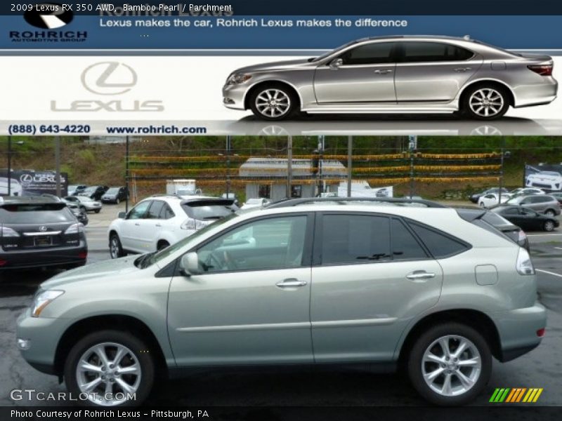 Bamboo Pearl / Parchment 2009 Lexus RX 350 AWD