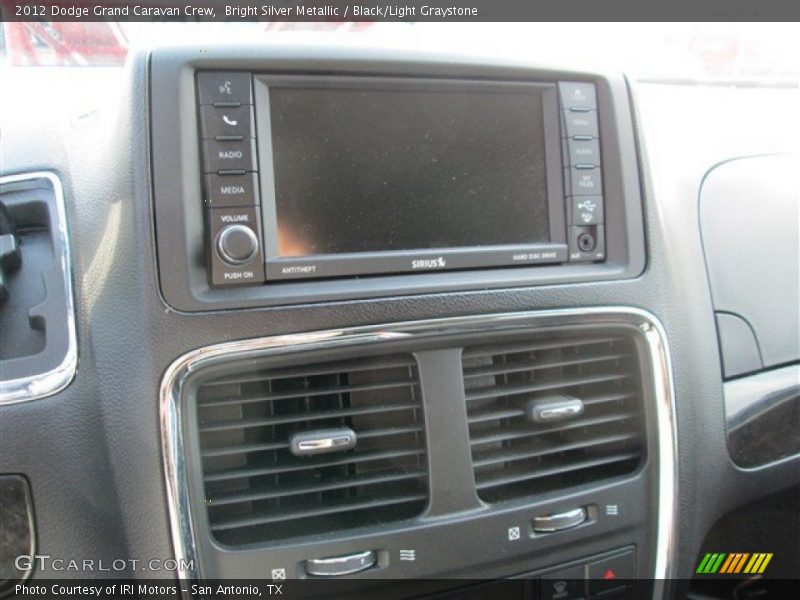 Bright Silver Metallic / Black/Light Graystone 2012 Dodge Grand Caravan Crew