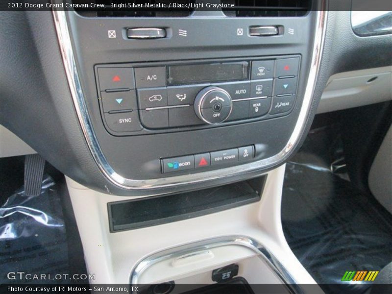 Bright Silver Metallic / Black/Light Graystone 2012 Dodge Grand Caravan Crew