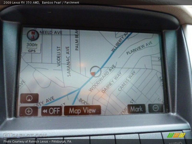 Navigation of 2009 RX 350 AWD