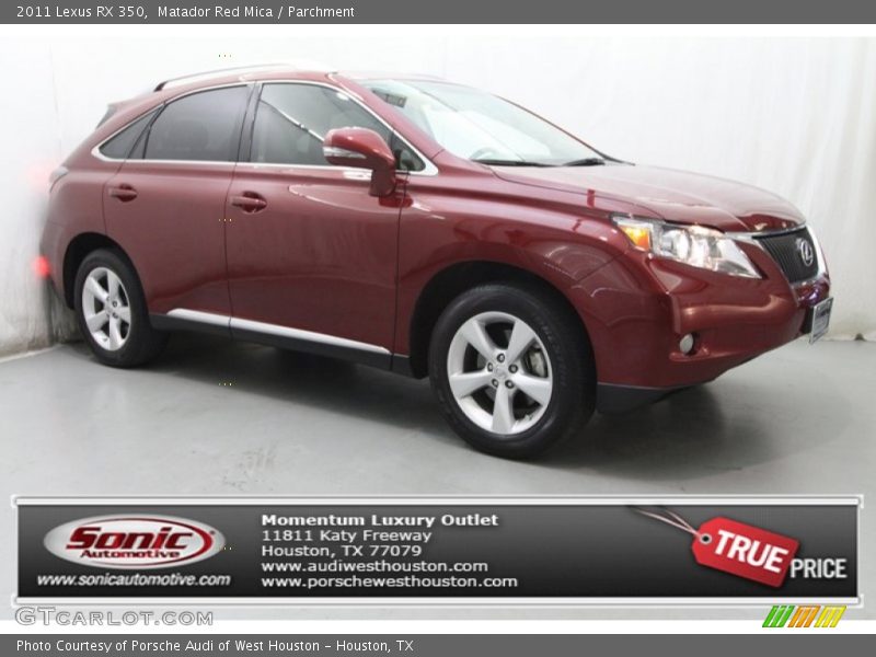 Matador Red Mica / Parchment 2011 Lexus RX 350