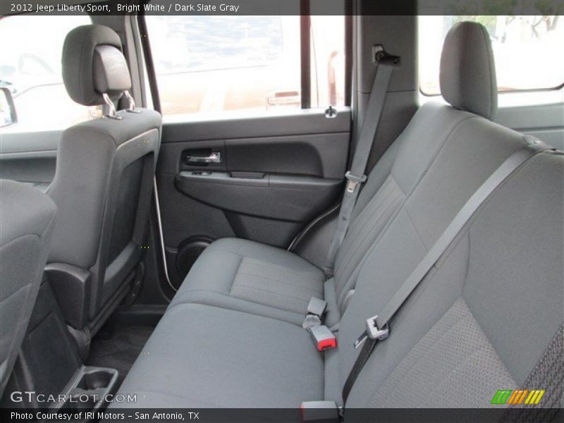 Bright White / Dark Slate Gray 2012 Jeep Liberty Sport