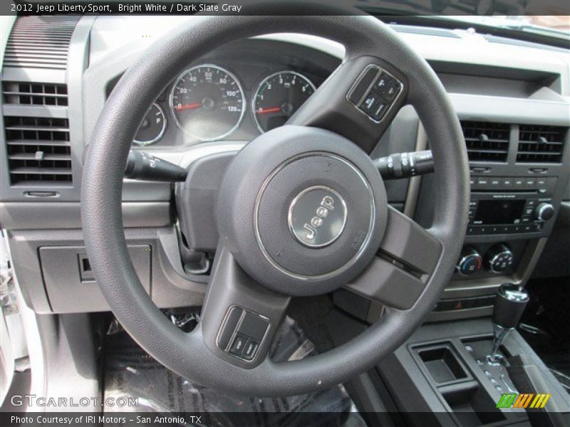 Bright White / Dark Slate Gray 2012 Jeep Liberty Sport