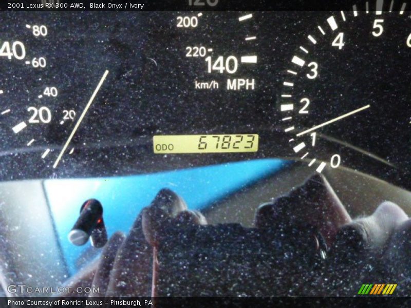 Black Onyx / Ivory 2001 Lexus RX 300 AWD
