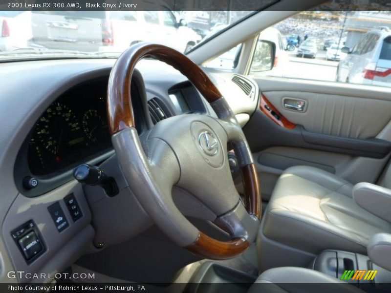Black Onyx / Ivory 2001 Lexus RX 300 AWD