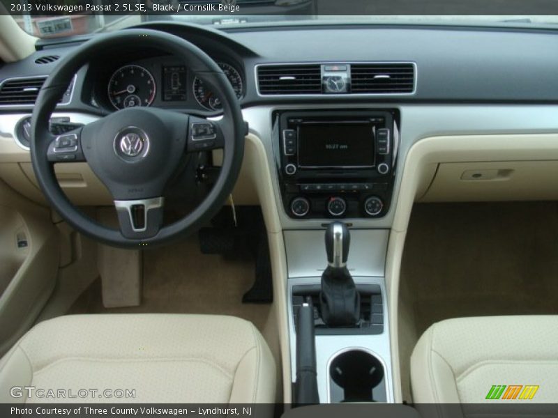 Black / Cornsilk Beige 2013 Volkswagen Passat 2.5L SE