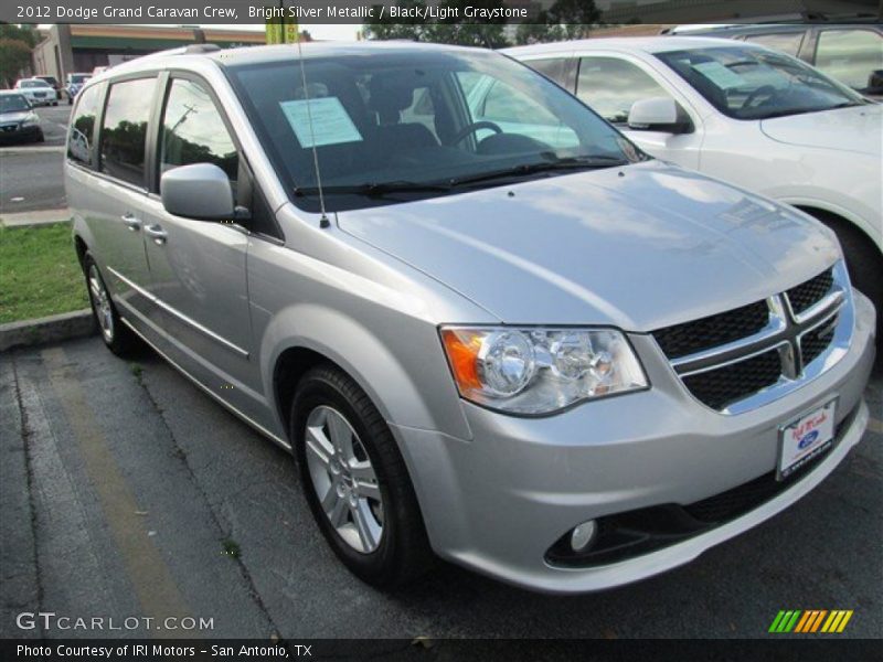 Bright Silver Metallic / Black/Light Graystone 2012 Dodge Grand Caravan Crew