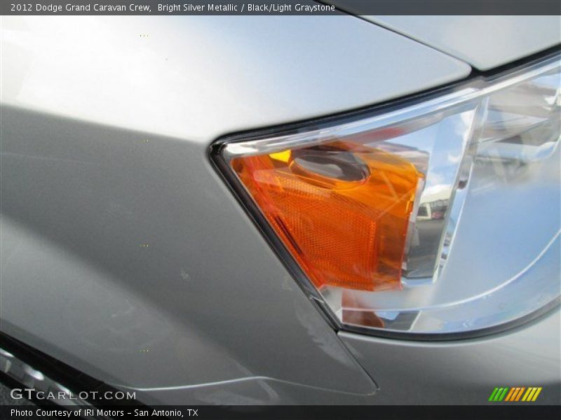 Bright Silver Metallic / Black/Light Graystone 2012 Dodge Grand Caravan Crew