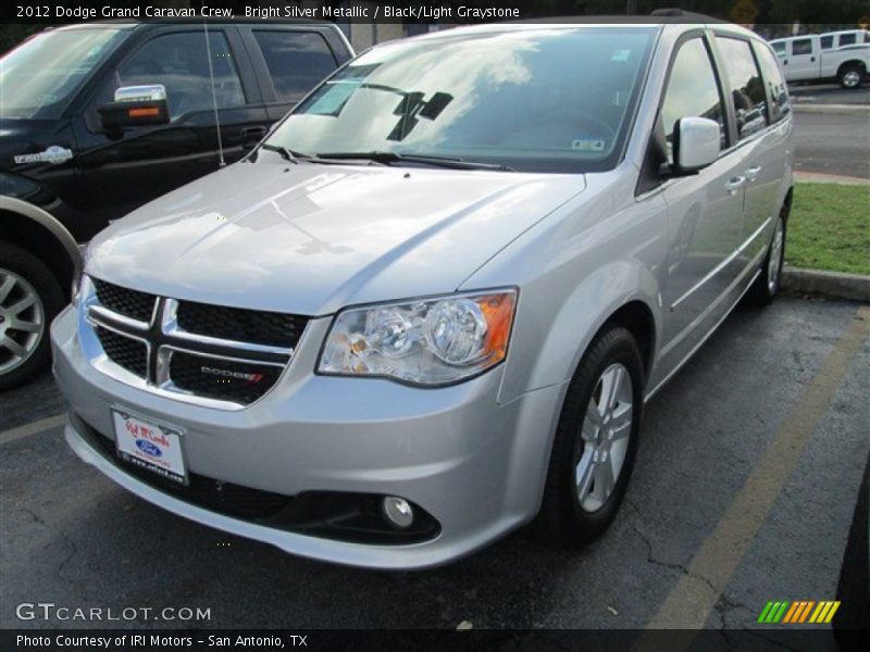 Bright Silver Metallic / Black/Light Graystone 2012 Dodge Grand Caravan Crew