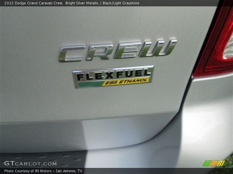 Bright Silver Metallic / Black/Light Graystone 2012 Dodge Grand Caravan Crew