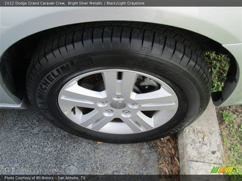 Bright Silver Metallic / Black/Light Graystone 2012 Dodge Grand Caravan Crew