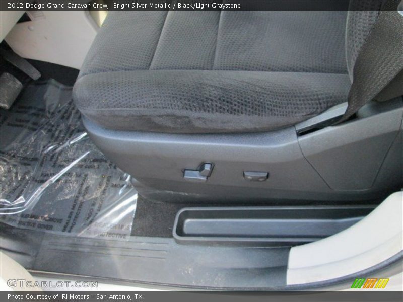 Bright Silver Metallic / Black/Light Graystone 2012 Dodge Grand Caravan Crew