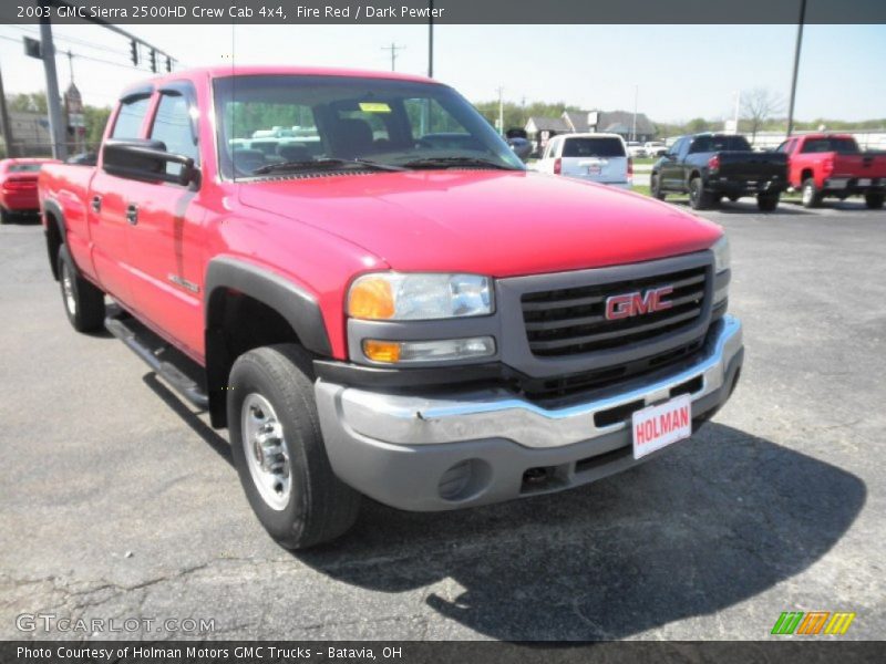 Fire Red / Dark Pewter 2003 GMC Sierra 2500HD Crew Cab 4x4