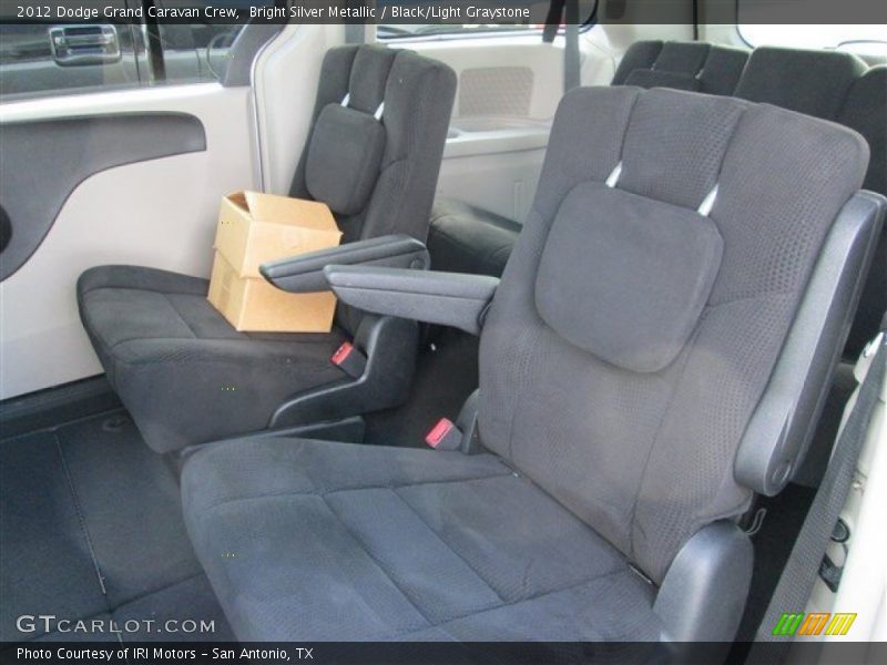 Bright Silver Metallic / Black/Light Graystone 2012 Dodge Grand Caravan Crew