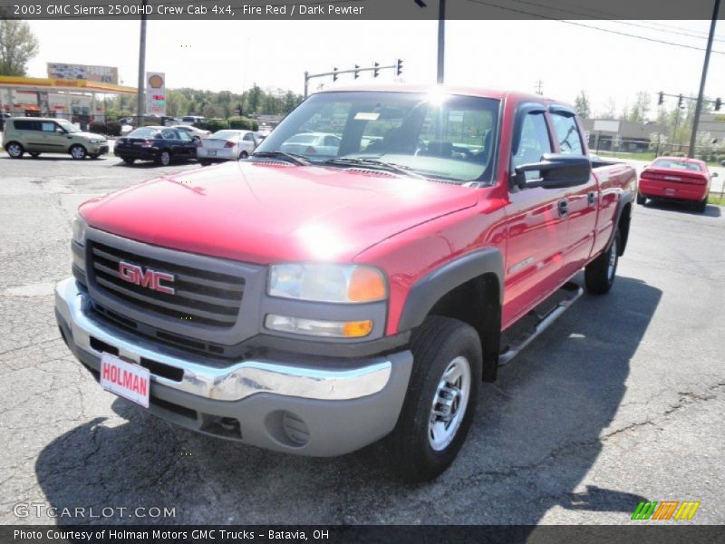 Fire Red / Dark Pewter 2003 GMC Sierra 2500HD Crew Cab 4x4