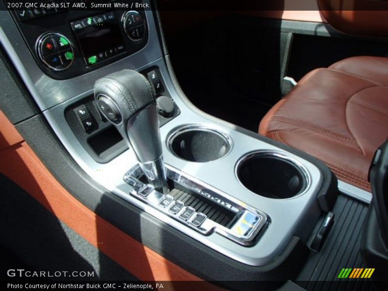 Summit White / Brick 2007 GMC Acadia SLT AWD