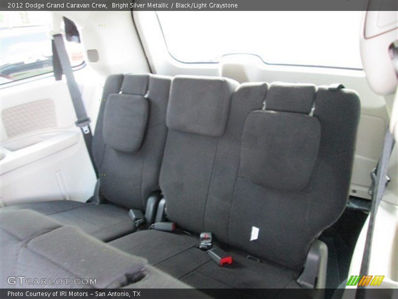 Bright Silver Metallic / Black/Light Graystone 2012 Dodge Grand Caravan Crew