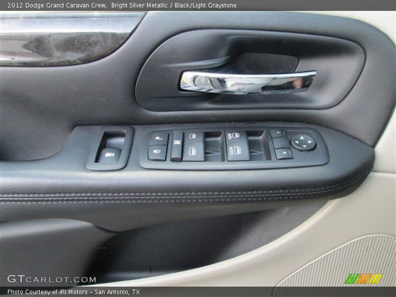 Bright Silver Metallic / Black/Light Graystone 2012 Dodge Grand Caravan Crew