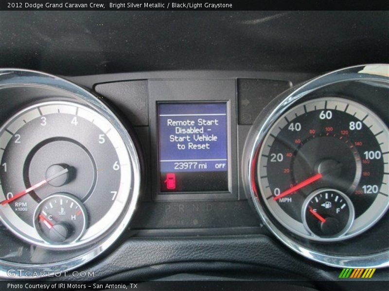 Bright Silver Metallic / Black/Light Graystone 2012 Dodge Grand Caravan Crew