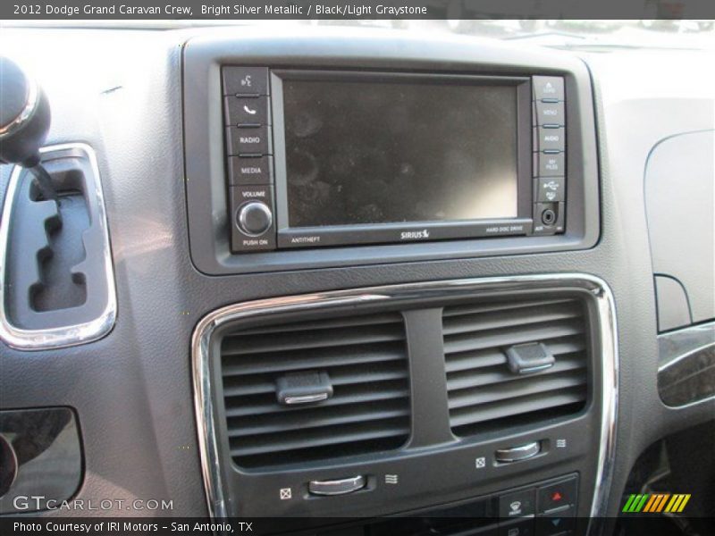 Bright Silver Metallic / Black/Light Graystone 2012 Dodge Grand Caravan Crew