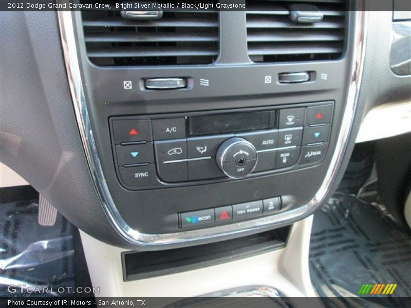Bright Silver Metallic / Black/Light Graystone 2012 Dodge Grand Caravan Crew