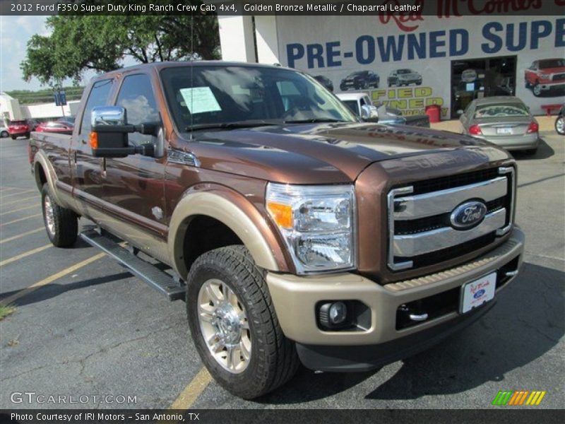 Golden Bronze Metallic / Chaparral Leather 2012 Ford F350 Super Duty King Ranch Crew Cab 4x4