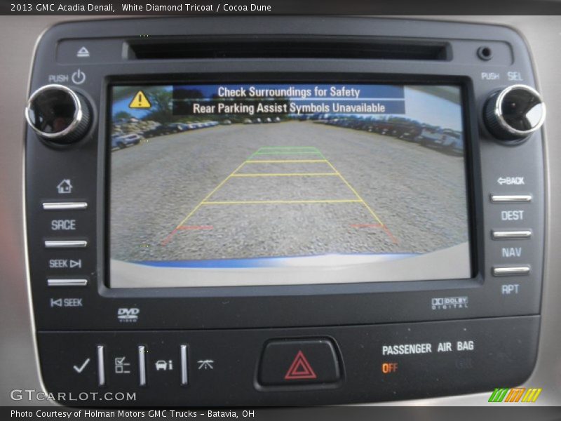 White Diamond Tricoat / Cocoa Dune 2013 GMC Acadia Denali