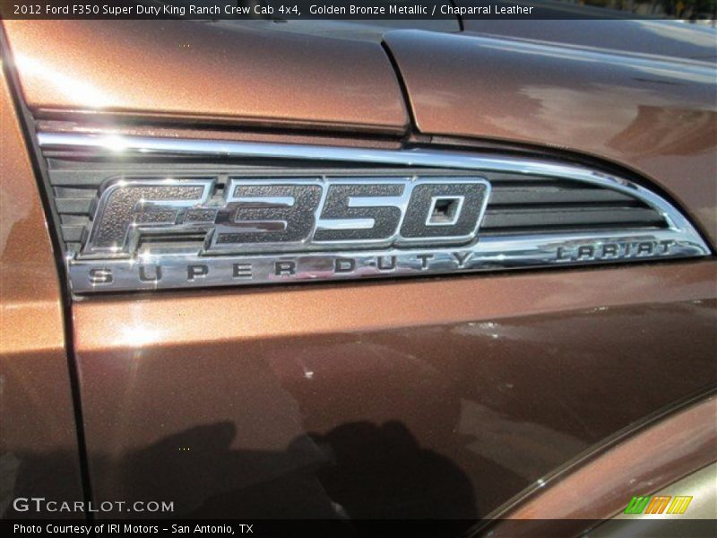 Golden Bronze Metallic / Chaparral Leather 2012 Ford F350 Super Duty King Ranch Crew Cab 4x4