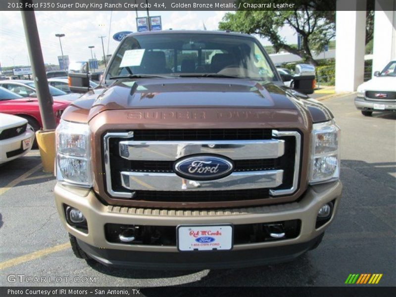 Golden Bronze Metallic / Chaparral Leather 2012 Ford F350 Super Duty King Ranch Crew Cab 4x4