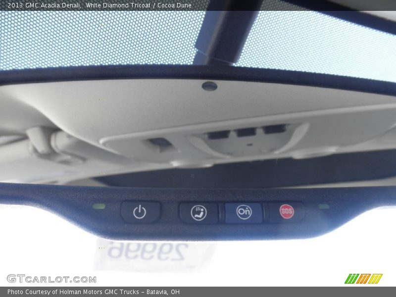 White Diamond Tricoat / Cocoa Dune 2013 GMC Acadia Denali